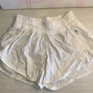 Lululemon White Tracker Shorts